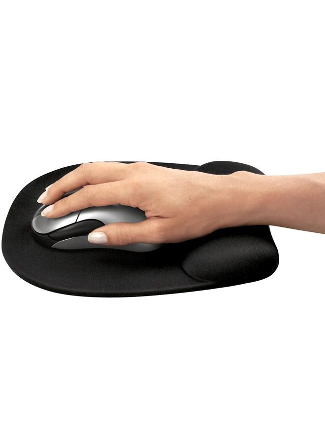 Fellowes Memory Foam Mouse Pad/Wrist Rest, Black - Image 4